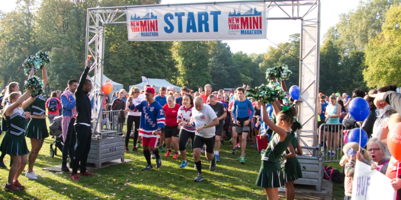 start New York Mini Marathon in het Central Park